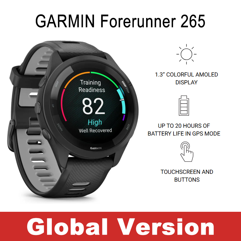 Smartwatch X - ガーミン フォアランナー 265 ランニングスマートウォッチ 内蔵GPS 13日間バッテリー駆動
