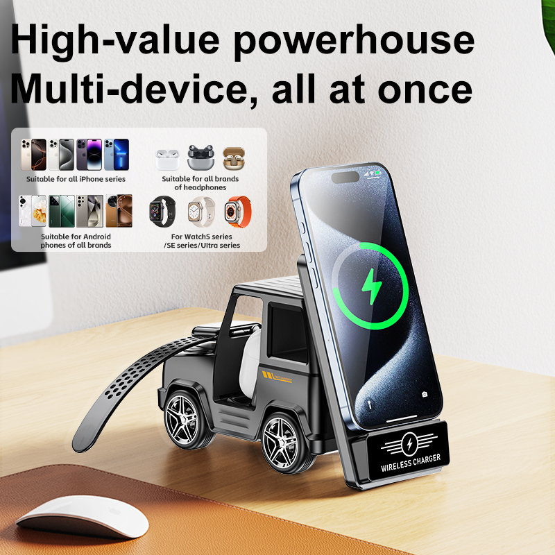 Smartwatch X - 多機能ワイヤレス充電器 3-in-1 iPhone16-11 Pro X XR