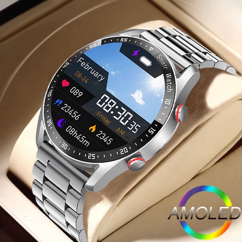 Smartwatch Store - ECG + PPG Bluetooth 通話スマートウォッチメンズレーザー健康血圧フィットネススポーツ腕時計男性スポーツ防水スマートウォッチ +