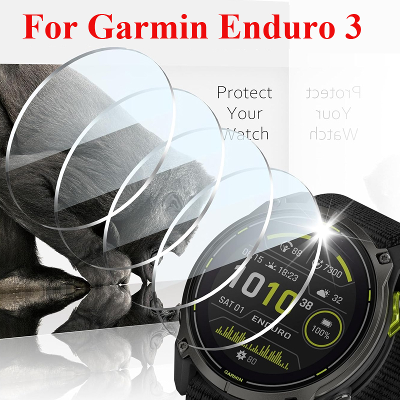 Garmin Smartwatch Accessories - 強化ガラスフィルムガーミンエンデューロ 3 スマートウォッチスクリーンプロテクターガードガラス保護フィルムアクセサリーガーミンエンデューロ 3