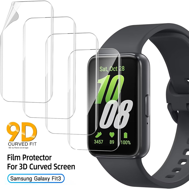 Watch Face Protector - ソフトヒドロゲルフィルムサムスンギャラクシーフィット 3 アンチスクラッチスクリーンプロテクターギャラクシー Fit3 保護フィルムではないガラス時計カバー