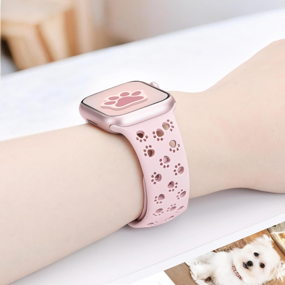Solo Loop Strap - Apple Watch用透かし彫りシリコンストラップ,44mm, 45mm, 38mm, 40mm, 41mm,iwatchシリーズse,8,7,6,9