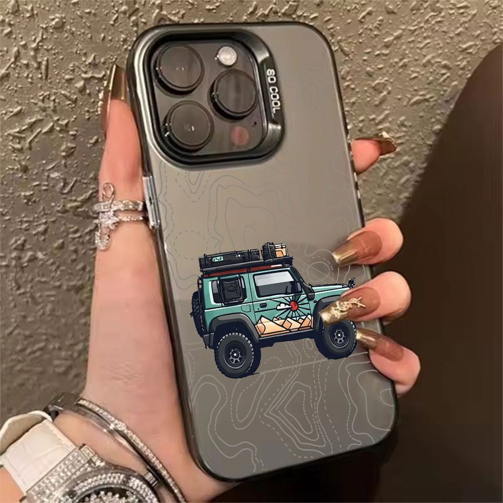 Apple Iphone 15 - シンプルな車柄のスマホケース iPhone 17 Air 16 15