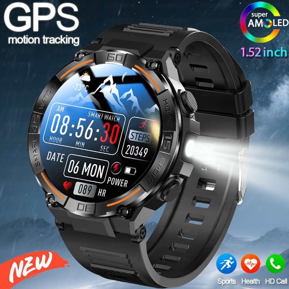 Smartwatch Store - 2026 新しい軍事アウトドアスマートウォッチ GPS 1.52 インチウルトラ HD