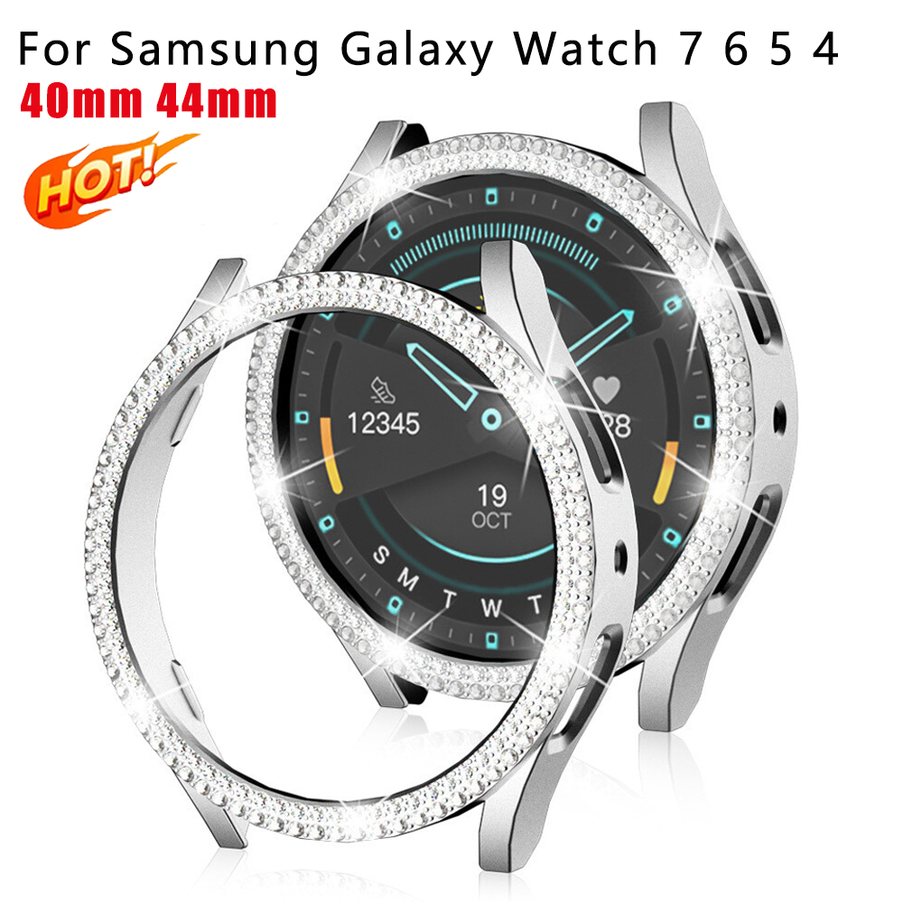 Accessories For Galaxy Watch 5 - ブリンブリンダイヤモンドケースサムスンギャラクシーウォッチ 7 6 5 4 PC