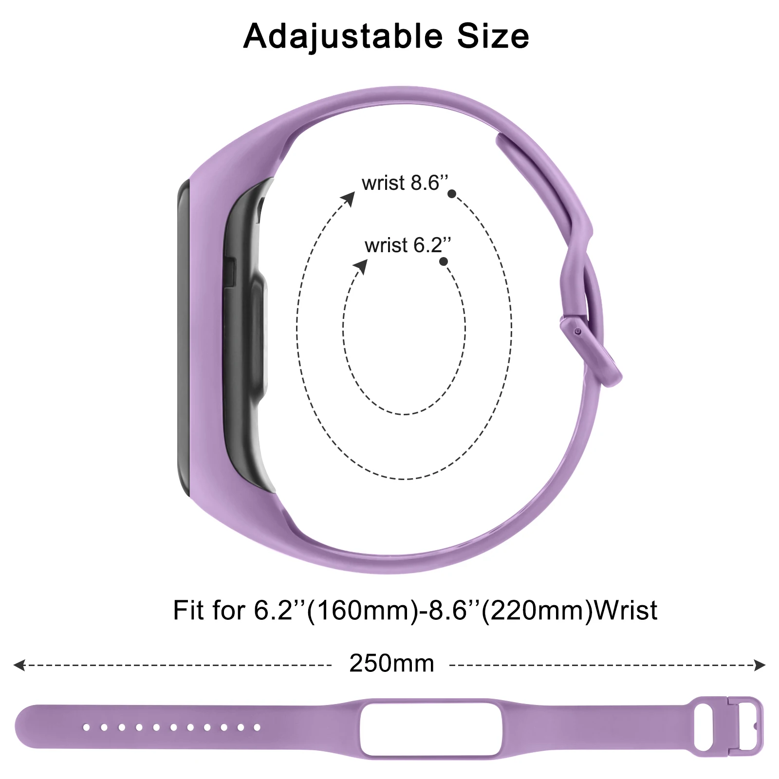 サムスンギャラクシーフィット2用のソフトシリコンストラップ, - Silicone Band Replacement のレビューと価格