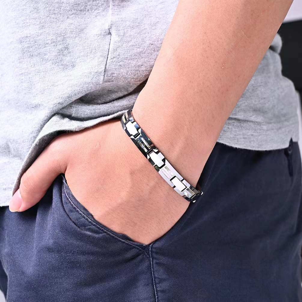 10 ミリメートル Havey パンクブラックセラミックブレ - Ceramic Link Bracelet のレビューと価格