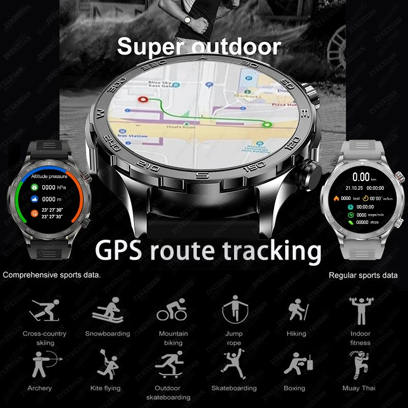 新しい GPS トラックスマートウォッチメンズ AMOLED - Smartwatch Store のレビューと価格
