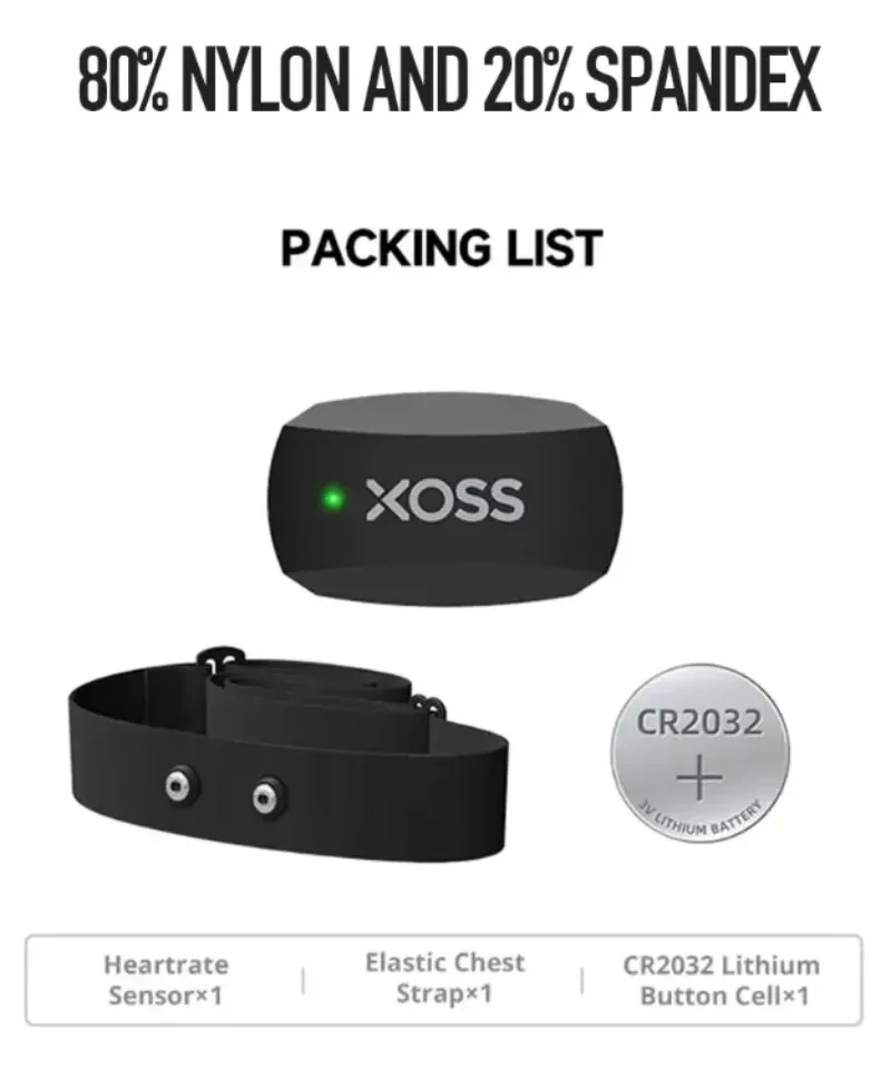 XOSS X2 チェストストラップ心拍センサー HRM モニ - Rugged Sport Strap のレビューと価格