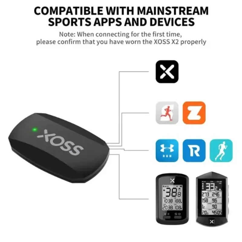 XOSS X2 チェストストラップ心拍センサー HRM モニ - Rugged Sport Strap のレビューと価格
