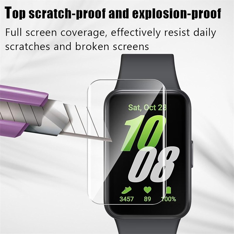 ソフトヒドロゲルフィルムサムスンギャラクシーフィット 3 ア - Watch Face Protector のレビューと価格