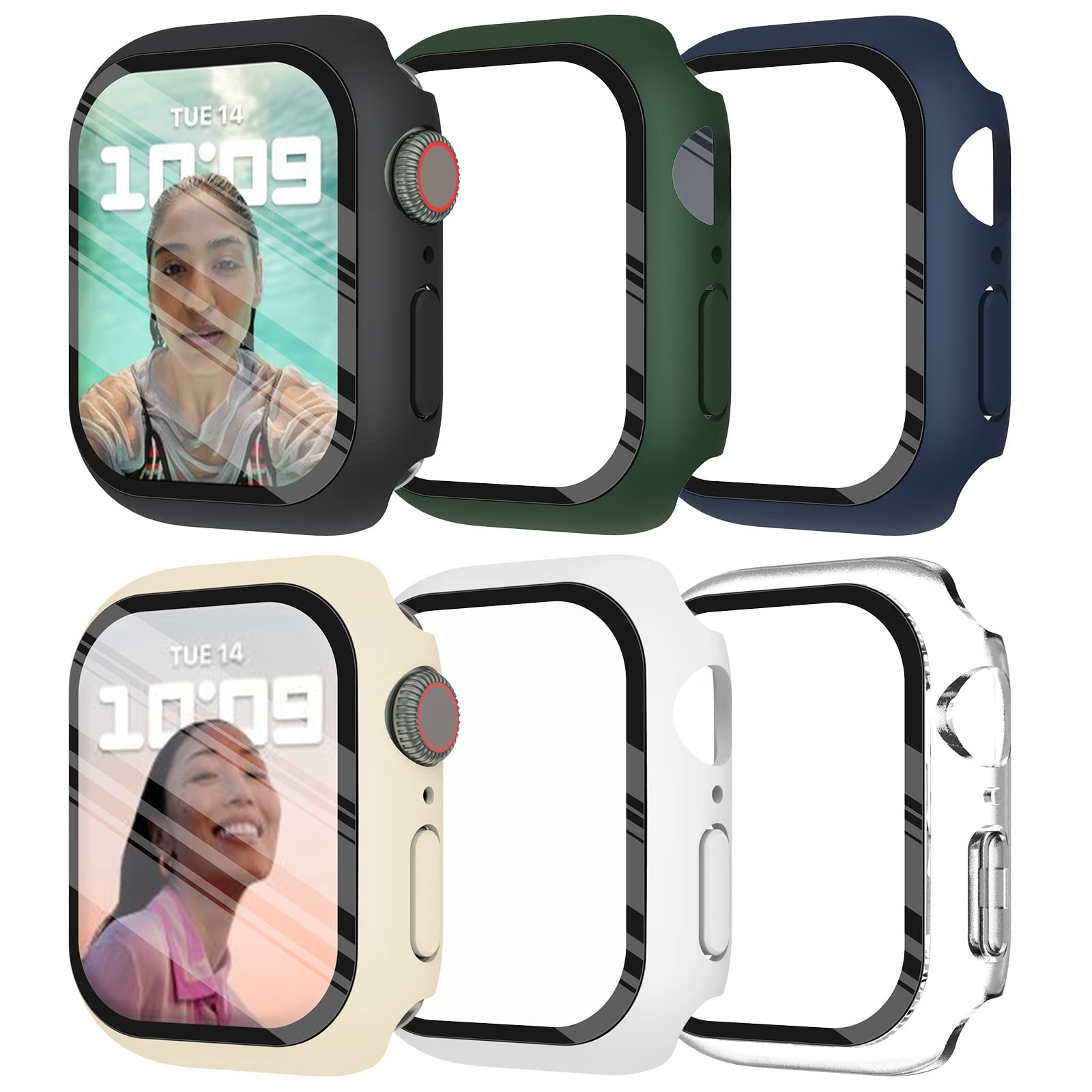 強化ガラス + カバー Apple Watch 9 8 41 - Garmin Smartwatch Accessories のレビューと価格