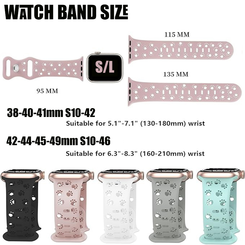 Apple Watch用透かし彫りシリコンストラップ,44m - Solo Loop Strap のレビューと価格