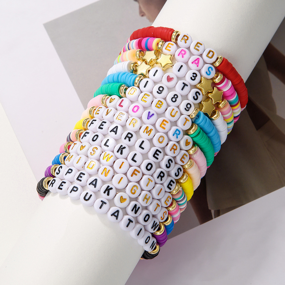 音楽コレクション11 アルバムにインスパイアされた友情ブレス - Ceramic Link Bracelet のレビューと価格