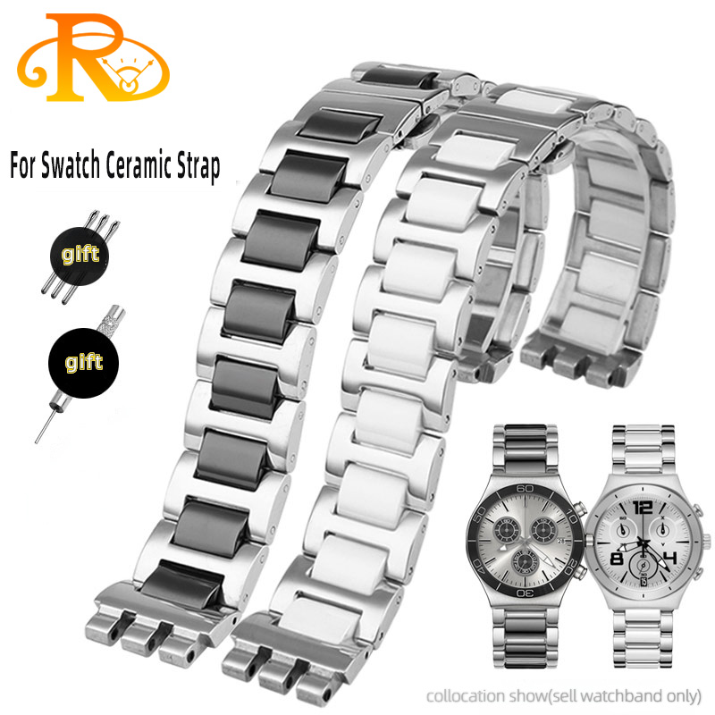 男性と女性のためのセラミックとステンレス鋼の時計ストラップ, - Ceramic Link Bracelet のレビューと価格
