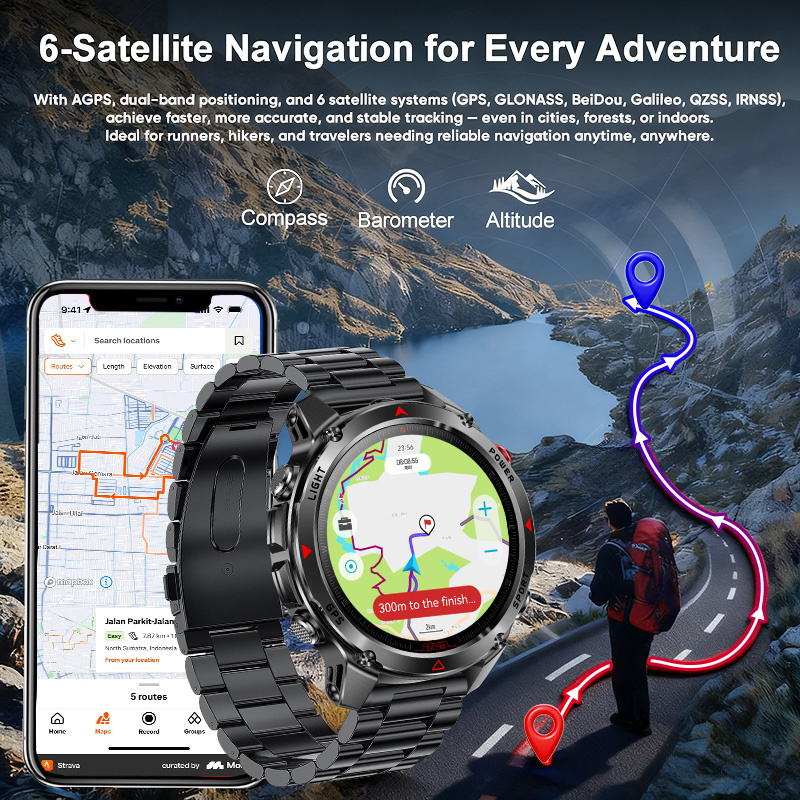 T-Rex 3 Pro ミリタリーグレード AGPS スマー - Smartwatch Store のレビューと価格