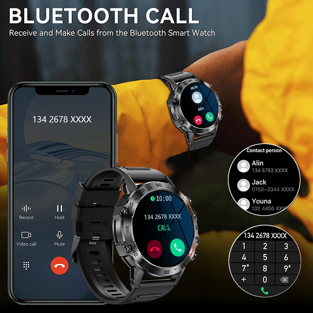 MEVADEN スチール製1.39インチメンズ高級スマートウ - Smartwatch Store のレビューと価格