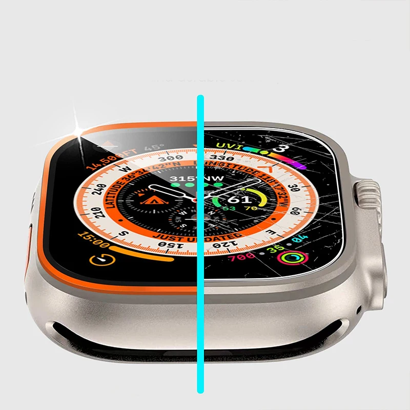 強化ガラスフィルム Apple Watch ウルトラ 49  - Garmin Smartwatch Accessories のレビューと価格