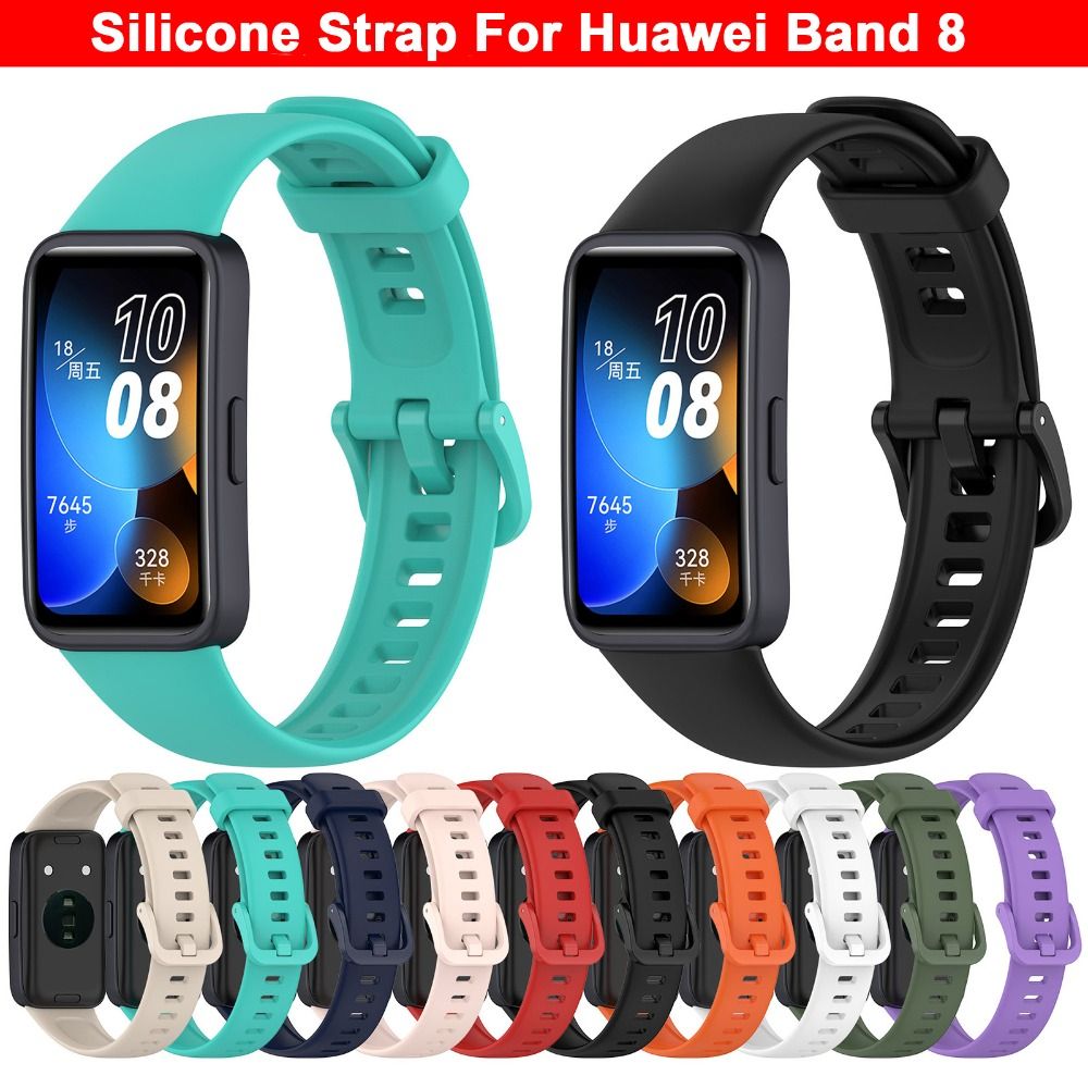 Huawei Band 8用のスペアシリコンブレスレット,ス - Silicone Band Replacement のレビューと価格