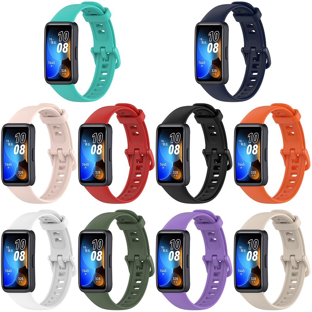 Huawei Band 8用のスペアシリコンブレスレット,ス - Silicone Band Replacement のレビューと価格