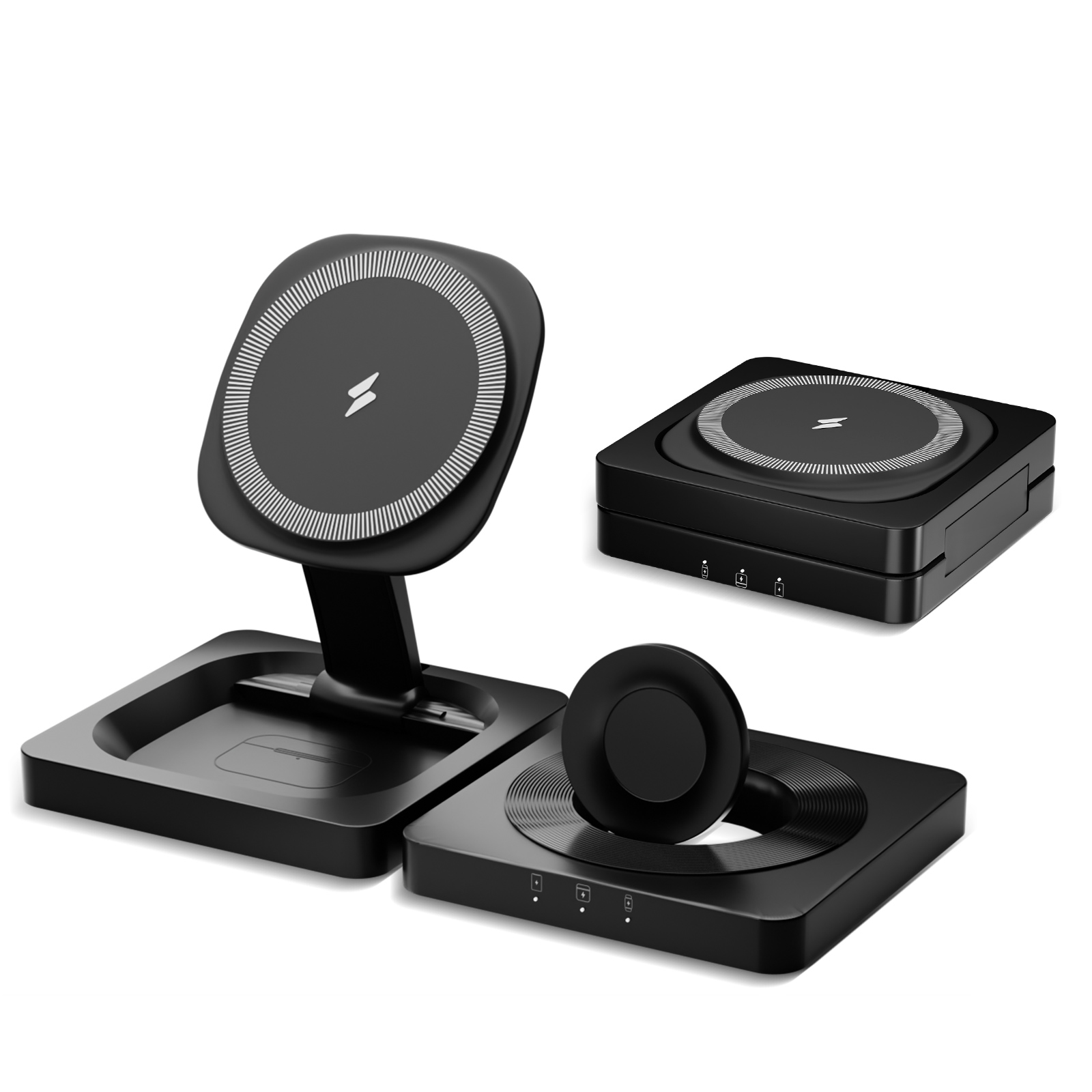 3 in 1 15W ワイヤレス充電器 磁気折りたたみ式電話 - Smartwatch X のレビューと価格